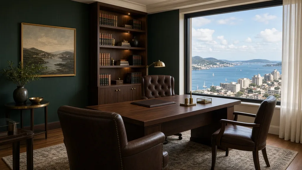 Escritório de advocacia imobiliária com vista para Salvador