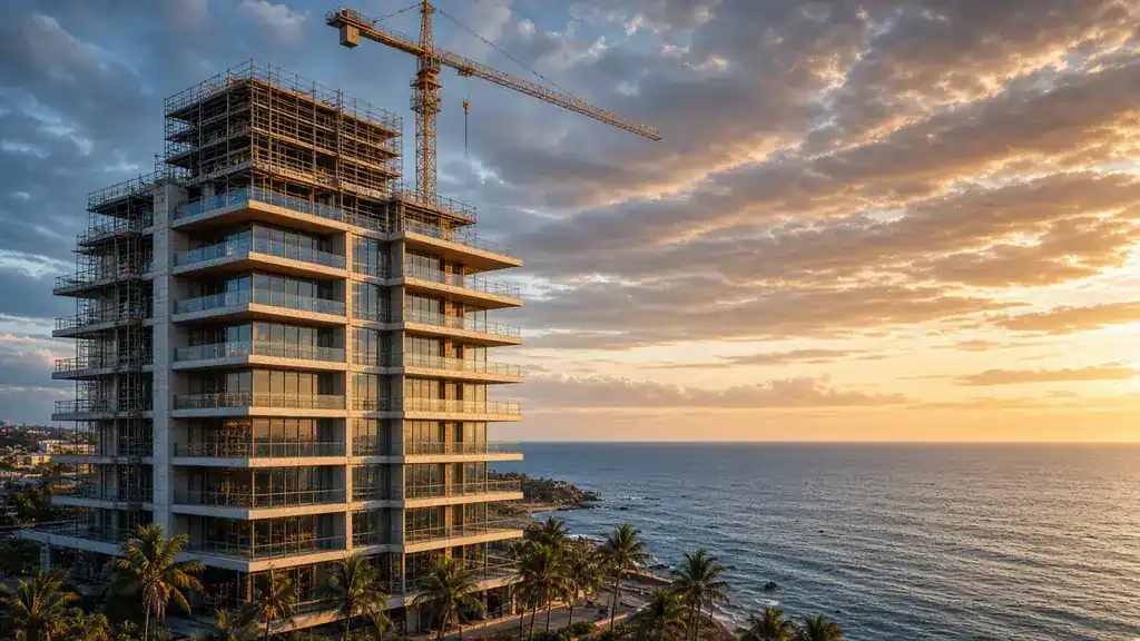 Torre residencial em construção em Salvador