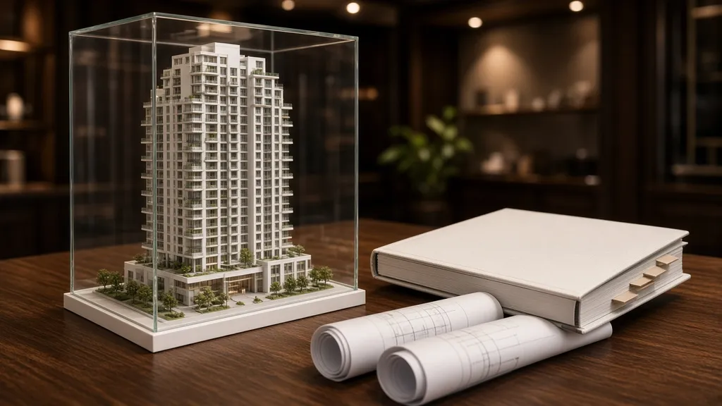Maquete de empreendimento e memorial de incorporação